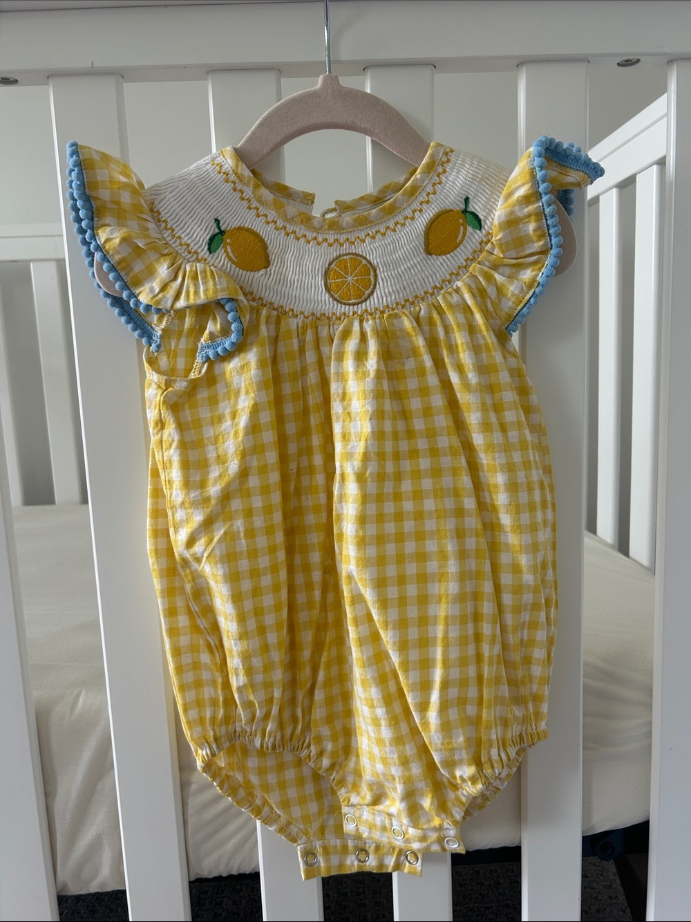 Lemon Gingham Bubble